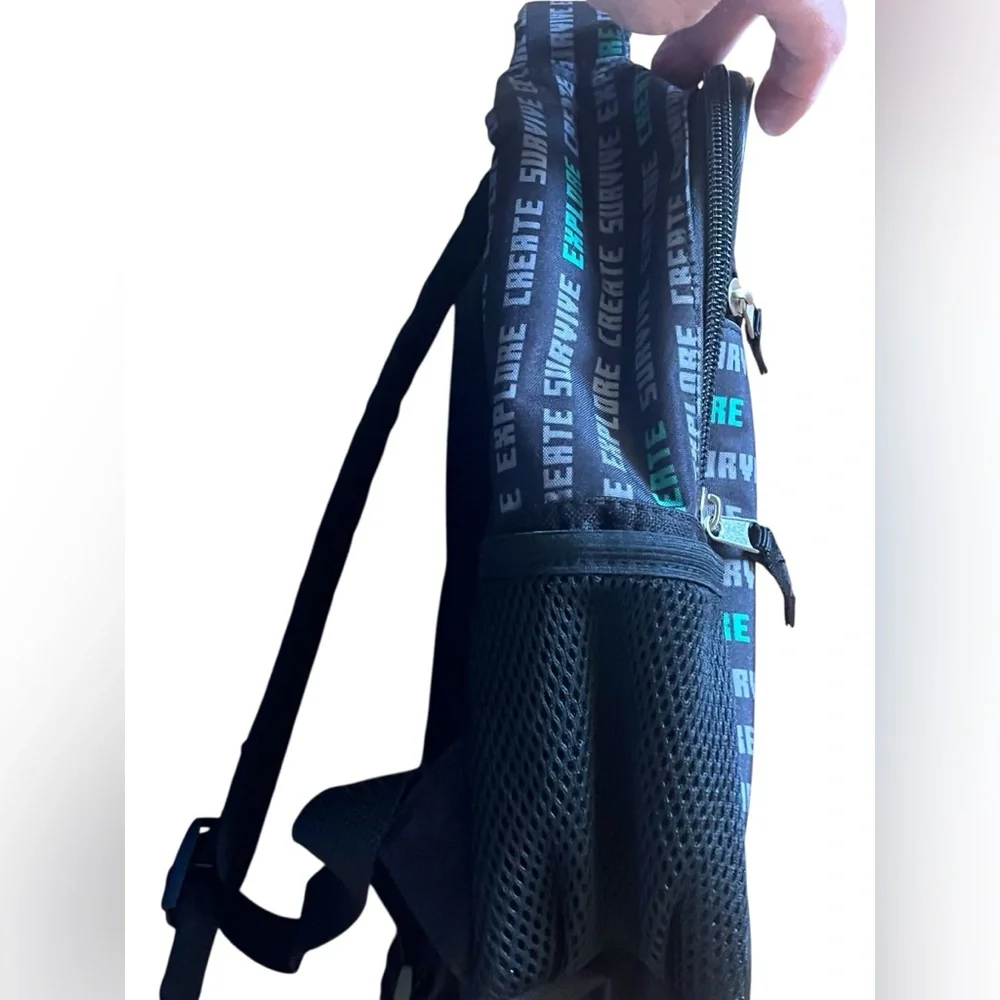 Minecraft Bioworld Backpack Creeper & TNT Print NWOT